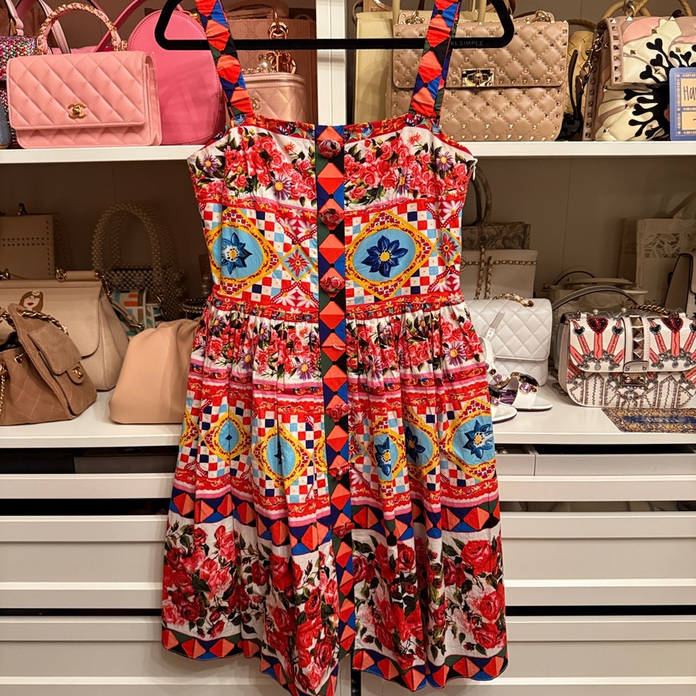 MOVING SALE LUXE By Stylekeepers Vibrant Floral & Geometric Mini Dress